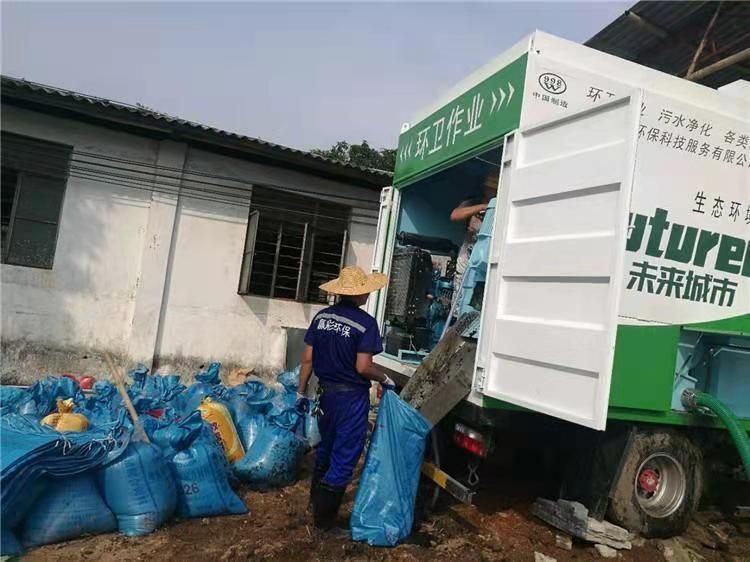 清江浦工业污泥压干处理